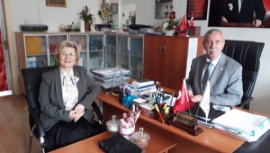 Kahraman, DP İlçe Başkanını Ağırladı