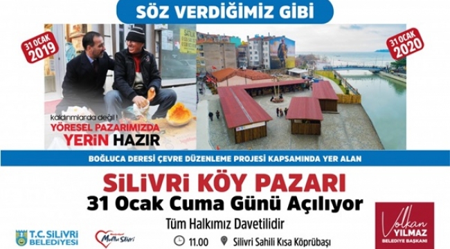 Silivri Köy Pazarı Cuma Günü Açılıyor