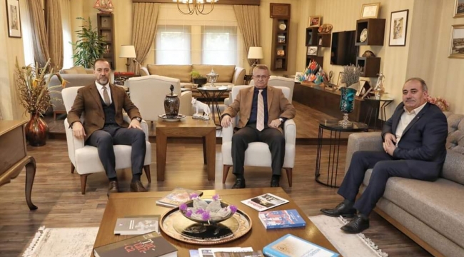 Başkan Yılmaz'a Belen ve Yavuz'dan ziyaret