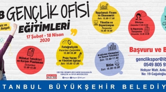 İBB Gençlik Ofisi'nde Yeni Eğitim Programları Başlıyor