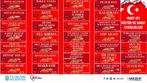 Mart Ayı Kültür Sanat Etkinlikleri Başlıyor