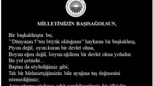 Silivri SİAD: "Silahlı Kuvvetlerimize ve Necip Milletimize Başsağlığı Diliyoruz"
