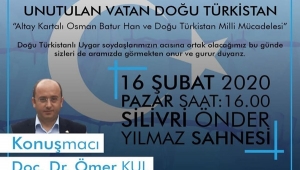 Silivri Ülkü Ocakları'nın Doğu Türkistan Söyleşisi Yarın