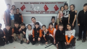 Çizgi Öğrencilerinden İstiklal Şairimiz İçin Pano Çalışması