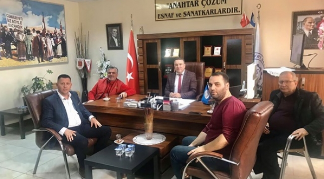 Ediz Özkanlı ve Yönetiminden Çalışkan'a Ziyaret