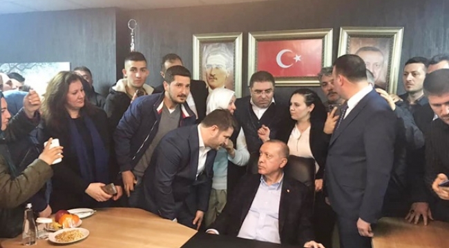 Erdoğan'a AK Parti'de Coşkulu Karşılama