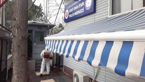 Şehit Emin İpşir Polis Merkezi'nde Corona Temizliği