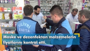 Silivri'de Maske ve Dezenfektan Malzemelerin Fiyatlarına Yönelik Denetim!