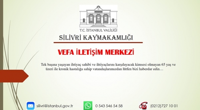 Silivri'de "Vefa İletişim Merkezi" Kuruldu