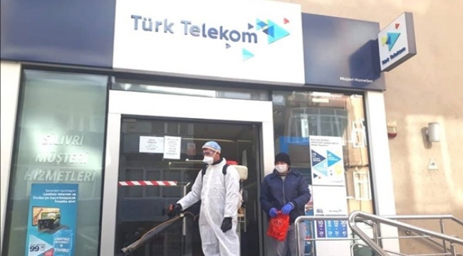 Silivri Türk Telekom Binasında Corona Temizliği