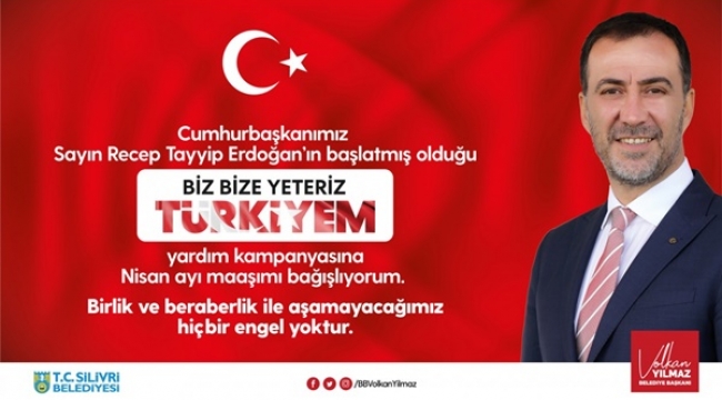 Başkan Yılmaz Nisan Ayı Maaşını Bağışladı