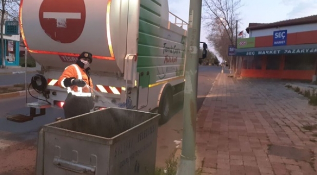 Çanta'nın Çöp Konteynerleri Dezenfekte Edildi