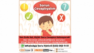 Çizgi Koleji'nden Evdeki Öğrencilere Büyük Hizmet