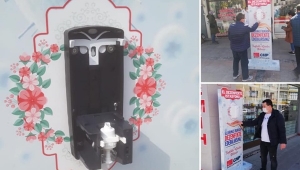 CHP'nin Dezenfekte Otomatlarına Zarar Verildi