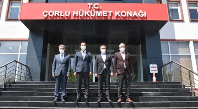 Yeni Hükümet Konağı Projesi İçin Çorlu Hükümet Konağı'nda İncelemelerde Bulundu