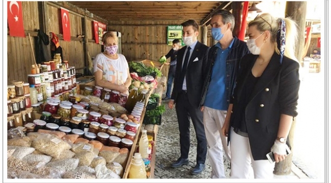 Başkan Esen ve Yönetiminden Köy Pazarı Esnafına Ziyaret
