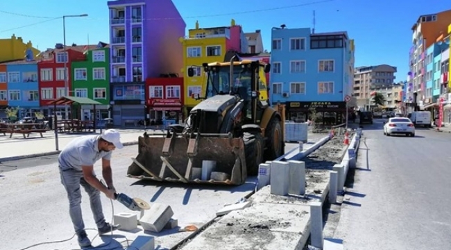 Burhan Soyaslan Caddesi Modernize Ediliyor