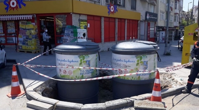 Silivri'de Yeraltı Çöp Konteynerleri Yaygınlaşıyor