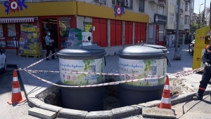 Silivri'de Yeraltı Çöp Konteynerleri Yaygınlaşıyor