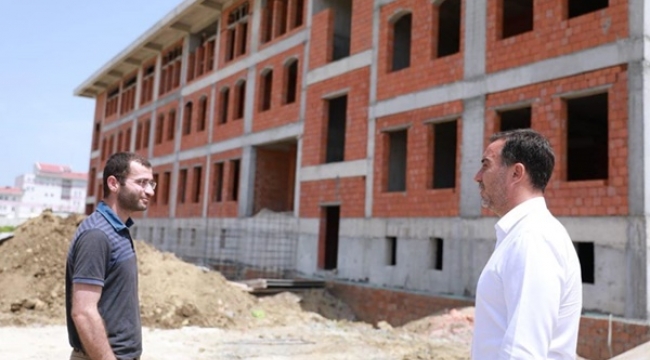 Yılmaz, Jandarma Komutanlığı Yeni Hizmet Binasının İnşaatını İnceledi