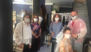 CHP Silivri Kadın Kollarından Kuaför Esnafına Ziyaret