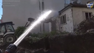 Alibey'deki Metruk Ev Güvenlik Gerekçesiyle Yıkıldı