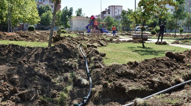 Cumhuriyet ve Mimarsinan'daki Parklara Akıllı Sulama Sistemi