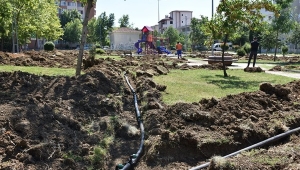 Cumhuriyet ve Mimarsinan'daki Parklara Akıllı Sulama Sistemi