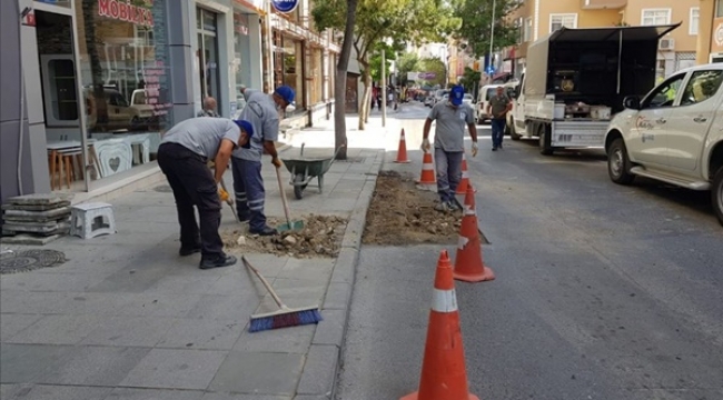 Fen İşleri Alibey ve Yeni Mahalle'de Çalışıyor