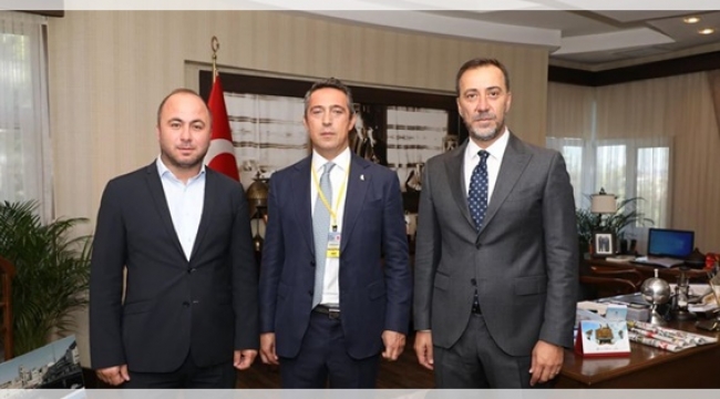 Fenerbahçe Başkanı Ali Koç'u Ağırladılar