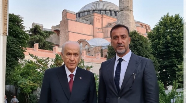 Yılmaz, Bahçeli İle Ayasofya Camisi'nde İncelemelerde Bulundu