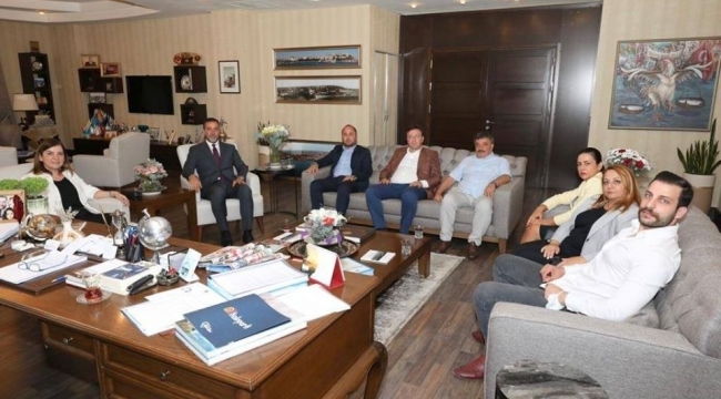 Başkan Yılmaz'a Erdem'den Ziyaret