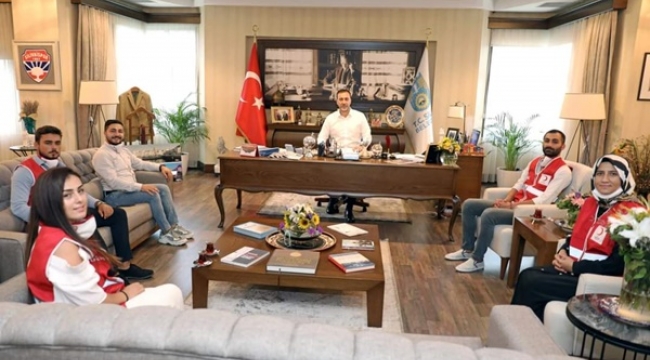 Genç Kızılay İl Yönetiminden Başkan Yılmaz'a Ziyaret