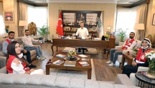 Genç Kızılay İl Yönetiminden Başkan Yılmaz'a Ziyaret