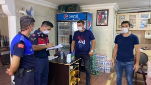 Güçlü, hijyen denetimlerine eşlik etti