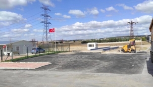 Büyükkılıçlı'daki 112 Acil Servis İstasyonu'nun çevresi asfaltlandı