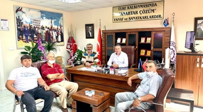 Çalışkan'ın Alipaşa'dan misafirleri vardı