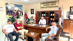 Çalışkan'ın Alipaşa'dan misafirleri vardı