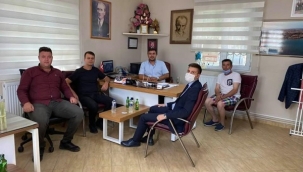 CHP'den Gümüşyaka Mahalle Muhtarına ziyaret