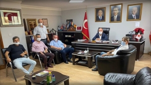 İlçemizin tanınmış esnaflarından Yalçın'a ziyaret