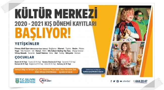 Kültür Merkezi Kış Dönemi Kayıtları Başladı