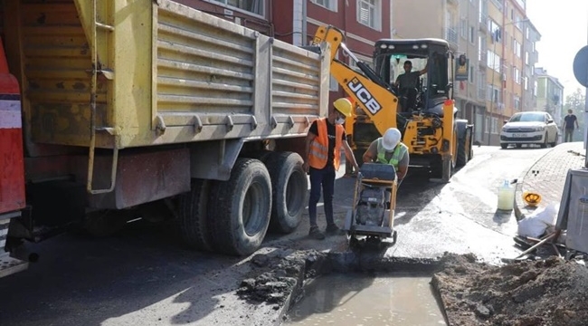 Alibey Mahallesi'nde dört koldan çalışma var