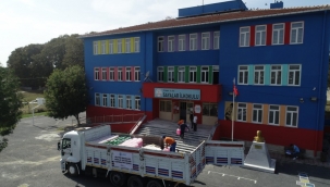 Belediyeden Okullara Temizlik Malzemesi Desteği