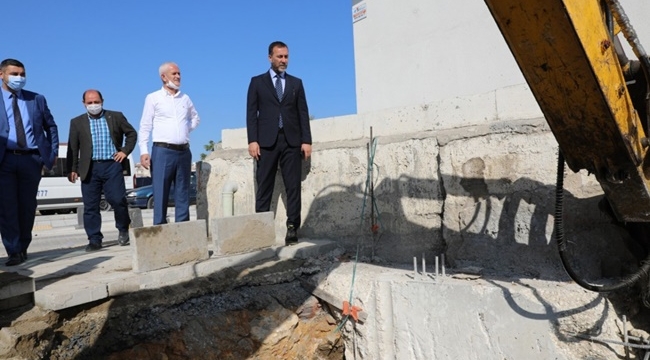 Devlet Hastanesi Önüne Üst Geçit Yapılıyor