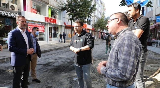 Hacı Pervane Caddesi yenileniyor