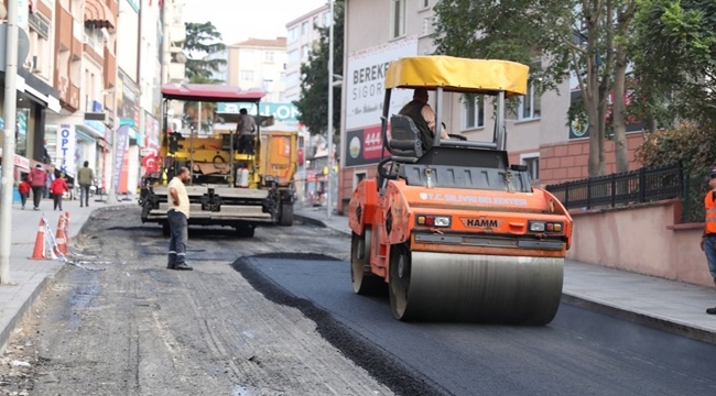 Hacı Pervane tamam, Gazi Caddesi de asfaltlanıyor