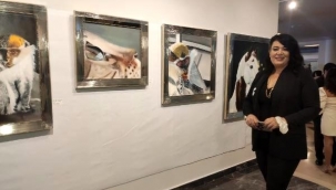 Ressam Tülin Kanun'dan Silivri'deki can dostlar için özel sergi