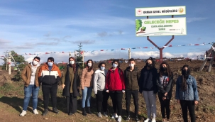 11 Kasım'da Silivri'de Öğretmenler Öğrencileriyle Birlikte Fidan Dikti