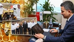 Bakan Pakdemirli, Video Konferansla Siirt'teki Bal Hasadına Katıldı
