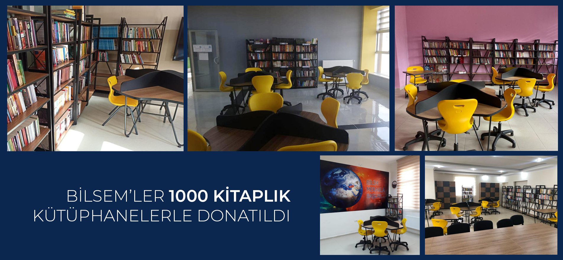 BİLSEM'ler 1000 Kitaplık Kütüphanelerle Donatıldı